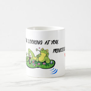 Alla hjärtans dag, den nye Kärlek Kiss Frog Kaffemugg