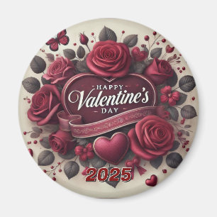 Alla hjärtans dag design med Ro och hjärta Magnet