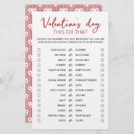 Alla hjärtans dag Det ena eller det andra spelet ä