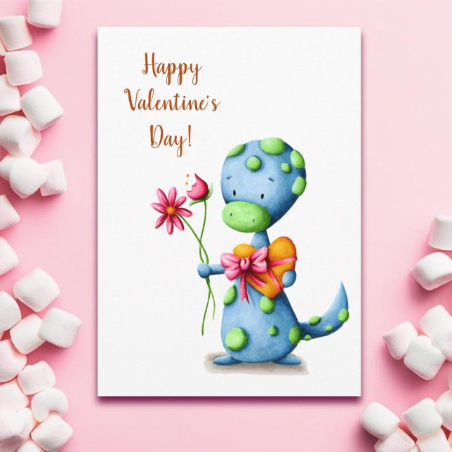 Alla hjärtans dag Dinosaur Kort (Skapare uppladdad)