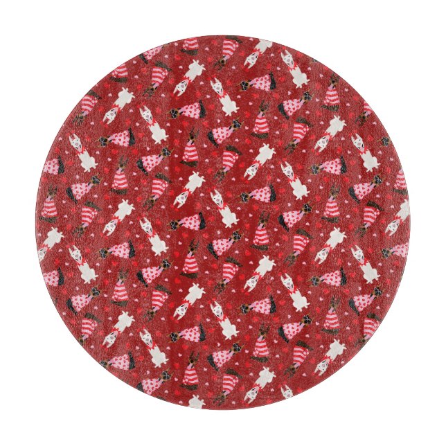 Alla hjärtans dag Dobermann Hundar (Framsidan)