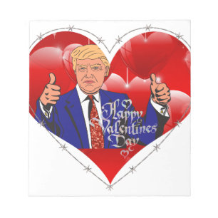 alla hjärtans dag donald trast anteckningsblock