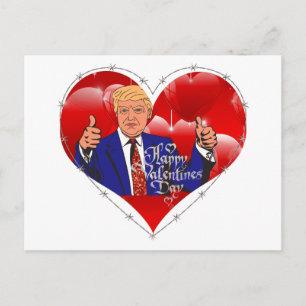 alla hjärtans dag donald trast helg vykort