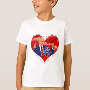 alla hjärtans dag donald trast tee shirt