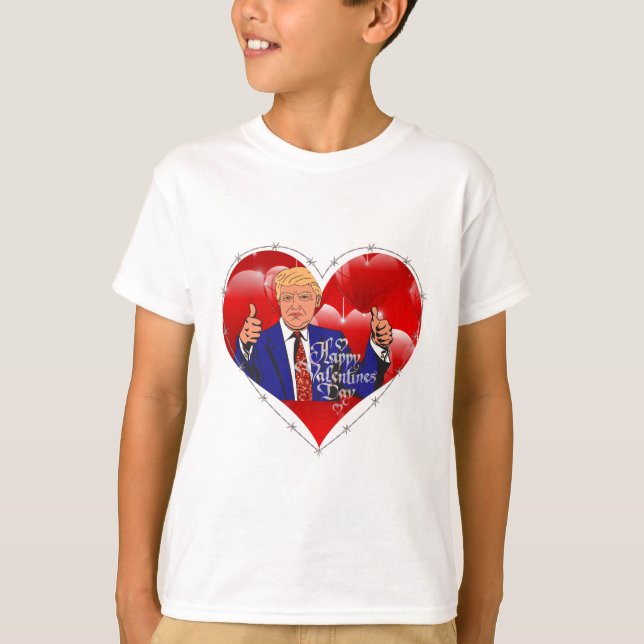 alla hjärtans dag donald trast tee shirt (Framsida)