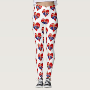 alla hjärtans dag donalds trumpbaljväxter leggings