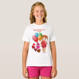 Alla hjärtans dag Dottoblegeringar Hearts Cute T Shirt