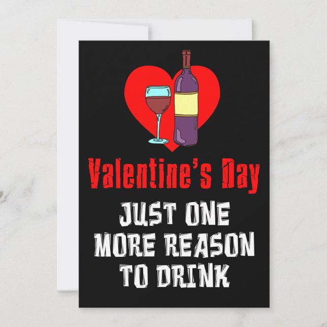 Alla hjärtans dag dricker Party Inbjudan (Framsida)