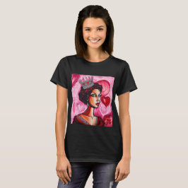 Alla hjärtans dag drottning t shirt