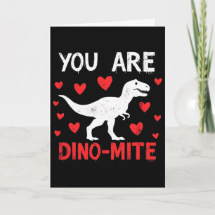 Alla hjärtans dag Du är Dino-mite Rollig Dinosauri Kort