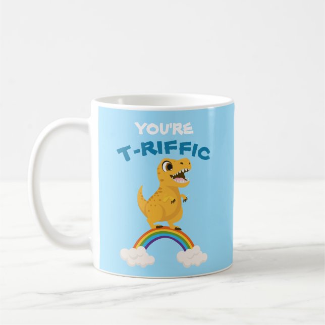 Alla hjärtans dag Du är inte full av dinosauriregu Kaffemugg (Vänster)