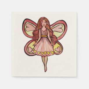 Alla hjärtans dag Fairy Kärlek Pappersservett