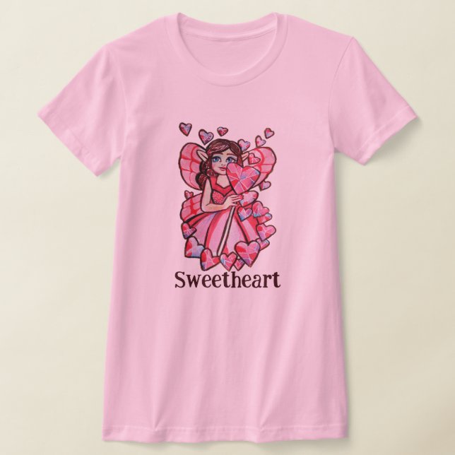 Alla hjärtans dag Fairy T Shirt (Laydown)