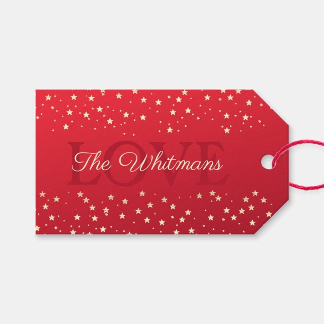 Alla hjärtans dag Familj Kärlek Presentetikett (Framsidan (Horisontell))