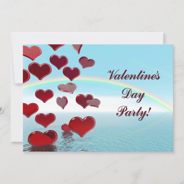 Alla hjärtans dag-festinbjudan inbjudningar (Framsida)