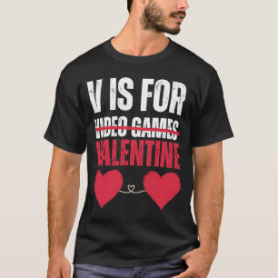 Alla hjärtans dag, fina videospel Kvinnor och Mana T Shirt