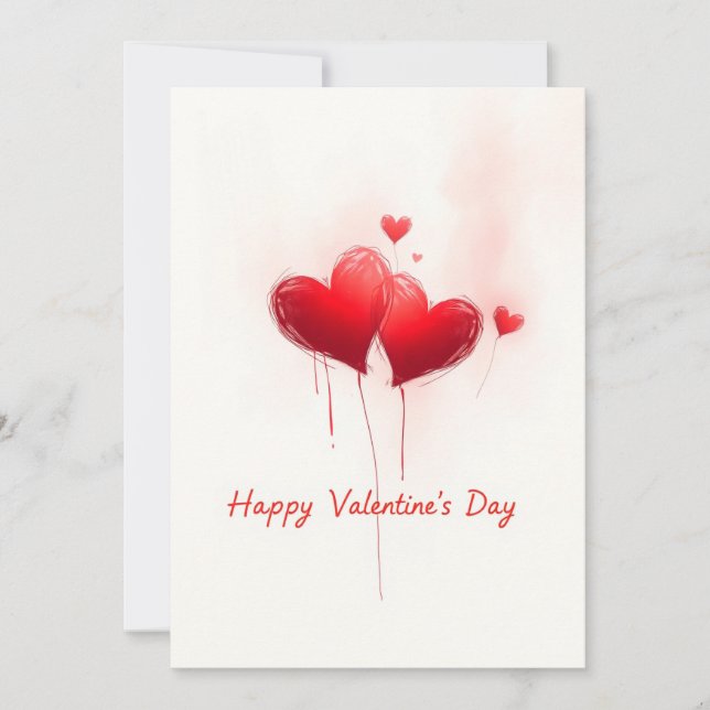 Alla hjärtans dag firande i Kärlek Inbjudningar (Framsida)