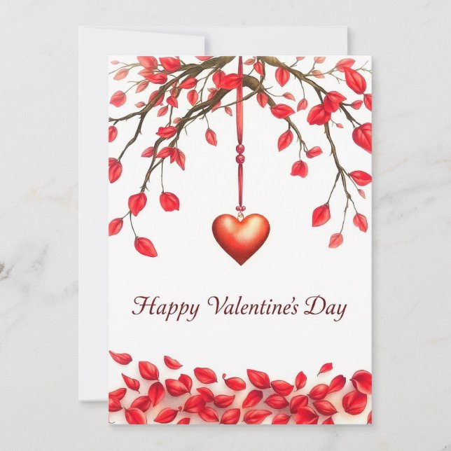 Alla hjärtans dag firande i Kärlek Inbjudningar (Framsida)