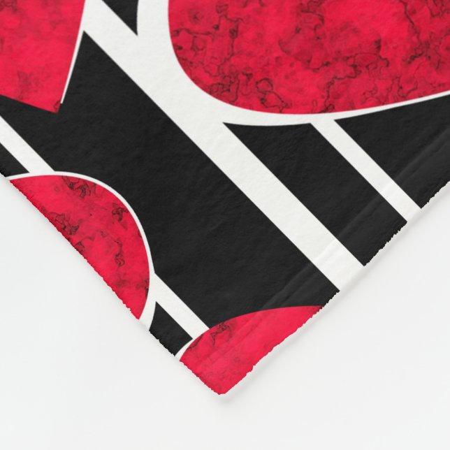 Alla hjärtans dag fleecefilt (Hörn)