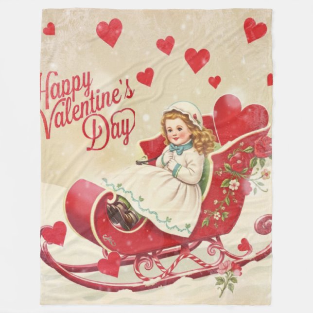 Alla hjärtans dag fleecefilt (Framsidan)