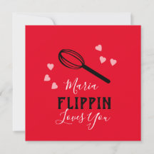 Alla hjärtans dag Flippin Loves You Hearts Bagare