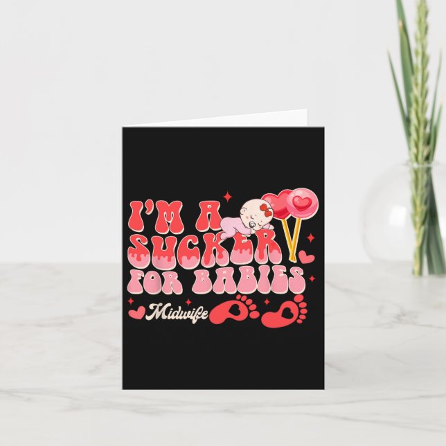 Alla hjärtans dag-födelearbetare Jag är en sugen p Kort (Framsida)