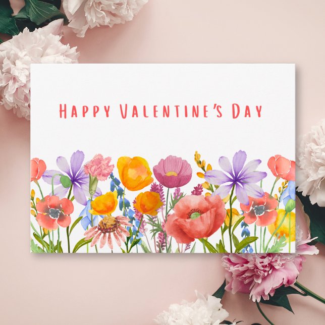 Alla hjärtans dag för bästa vän - Blommor och kärl Kort (Skapare uppladdad)