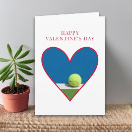 Alla hjärtans dag för honom - Tennis Heart Love Kort
