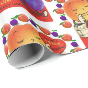 Alla hjärtans dag för omslagning av Papper Vintage Presentpapper