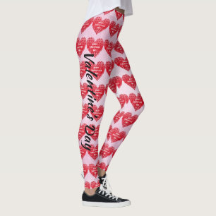 Alla hjärtans dag för övertoning leggings