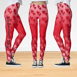 Alla hjärtans dag för övertoning leggings