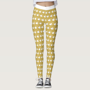 Alla hjärtans dag förvrängda lutade hjärtan leggings