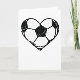 Alla hjärtans dag Fotboll Grunge Män Kvinnor Kort