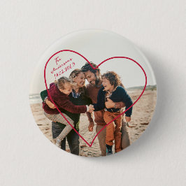 Alla hjärtans dag Foto Heart Knapp