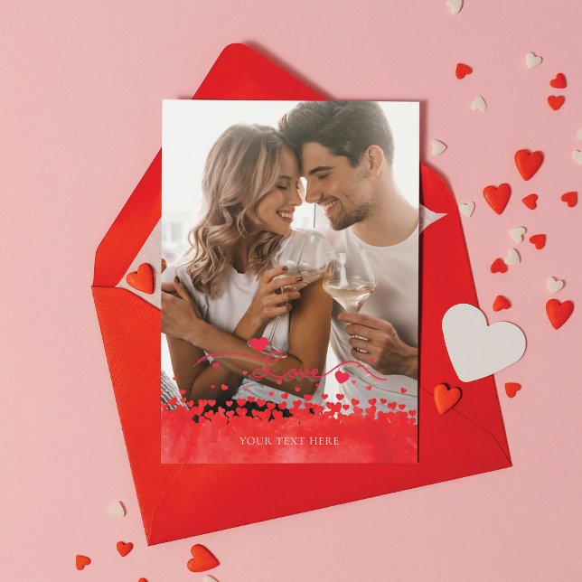 Alla hjärtans dag Foto Personligt Julkort (Skapare uppladdad)