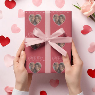 Alla hjärtans dag Foto Red Personlig Presentpapper