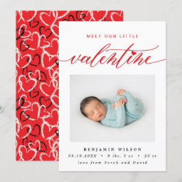 Alla hjärtans dag Fotofödelse Meddelande