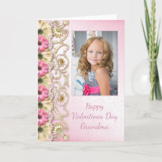 Alla hjärtans dag-fotokort för mormor helgkort