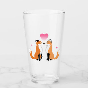 Alla hjärtans dag Foxes Glaskopp