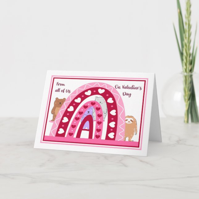 Alla hjärtans dag från oss kort (Framsida)