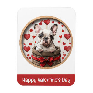 Alla hjärtans dag Fransk Bulldog Magnet