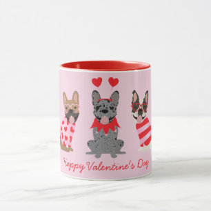 Alla hjärtans dag Fransk Bulldog Mugg