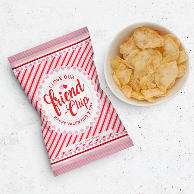 Alla hjärtans dag Friend-Chip Chip Bag Wrapper Reklamblad (Skapare uppladdad)