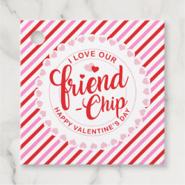 Alla hjärtans dag Friend-Chip Gåvor Etiketter