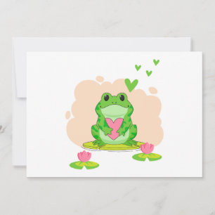Alla hjärtans dag Frog Inbjudningar