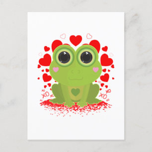 Alla hjärtans dag Frog Vykort
