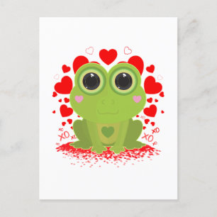 Alla hjärtans dag Frog Vykort