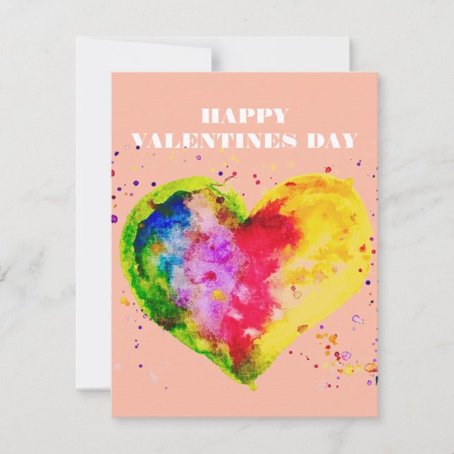 Alla hjärtans dag Gay par LGBT Julkort (Framsida)