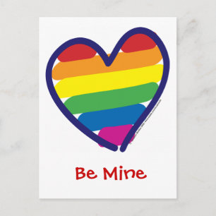 Alla hjärtans dag Gay pride Helg Vykort