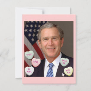 Alla hjärtans dag George Bush Julkort